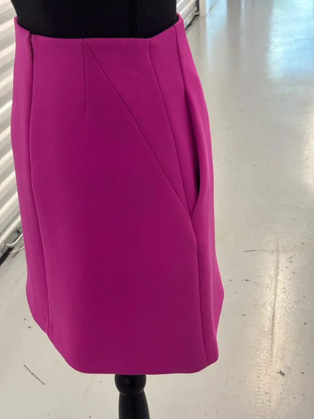 Diane Von Furstenberg Fuchsia Open-Front Blazer Skirt Set - Picture 6 of 16
